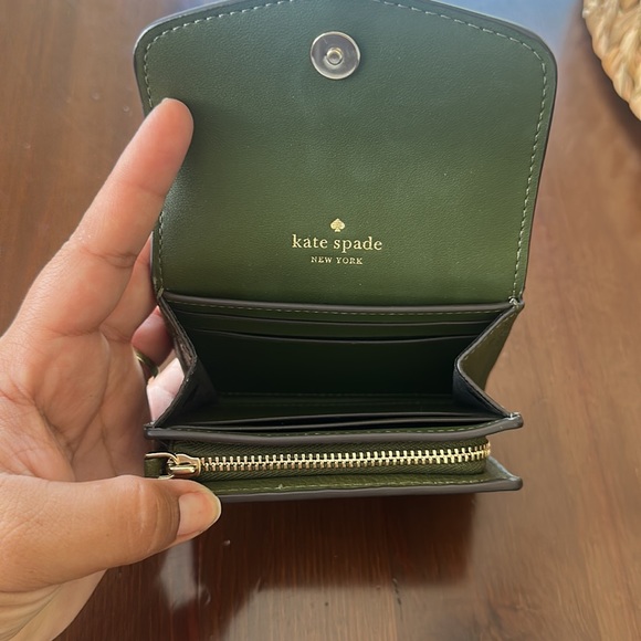 Olive green Kate Spade wallet - Picture 7 of 7